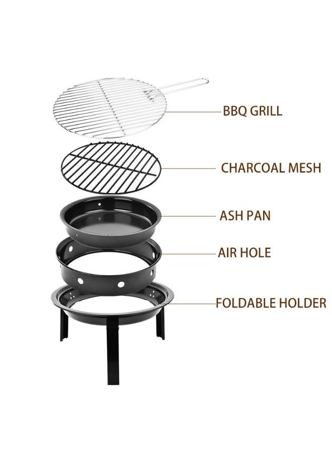 Portable Charcoal BBQ Grill – Compact Foldable Design, Tabletop & Outdoor Use, Easy Assembly - Image 5